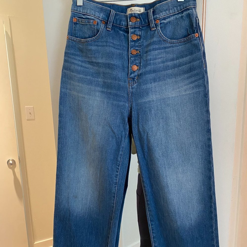 Madewell Wide Leg Cropped Jeans